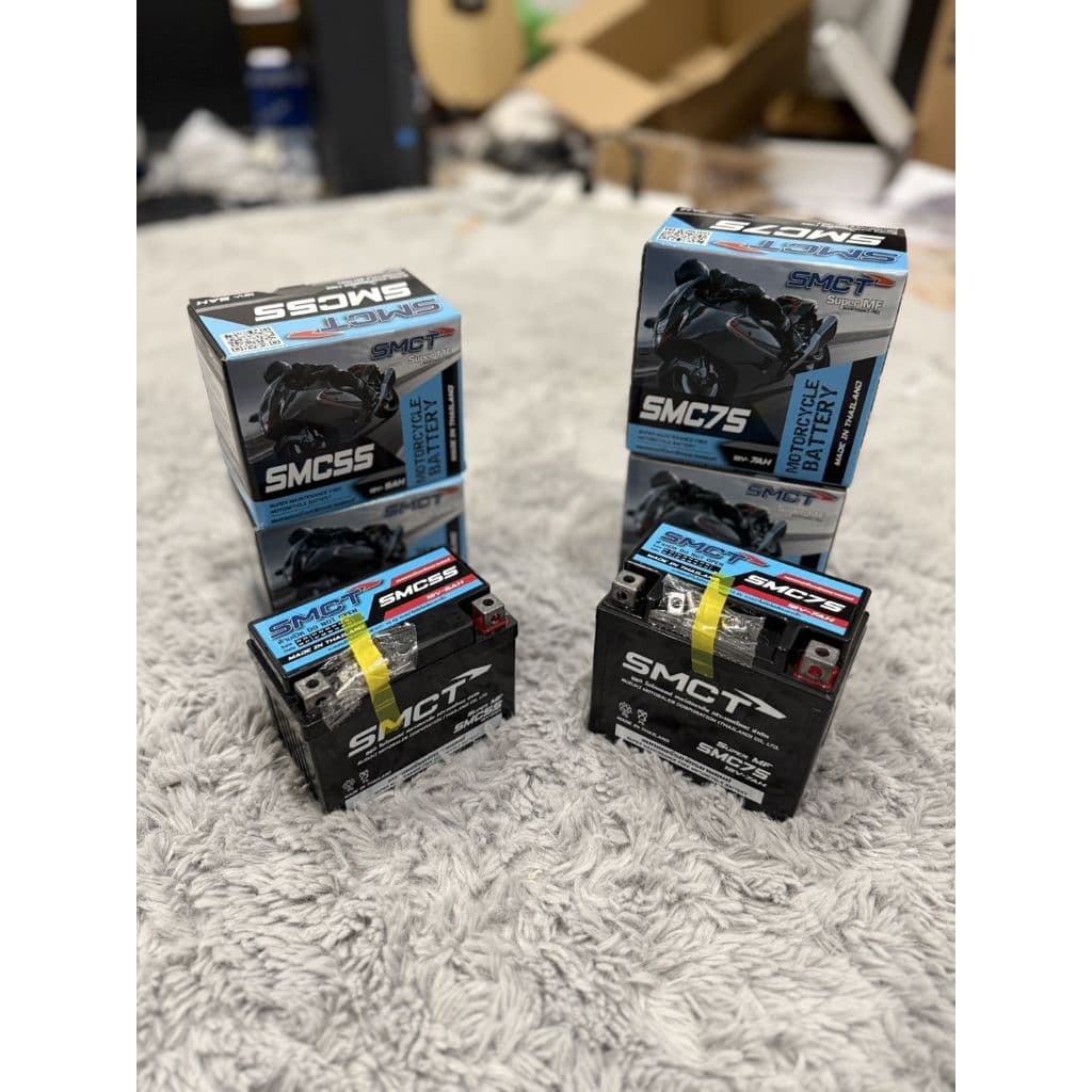 แบตเตอรี่ SMCT 12V-5AH/12V-7AH สำหรับรถจักรยานยนต์ สามารถใส่ได้หลายรุ่น รูปที่ 4