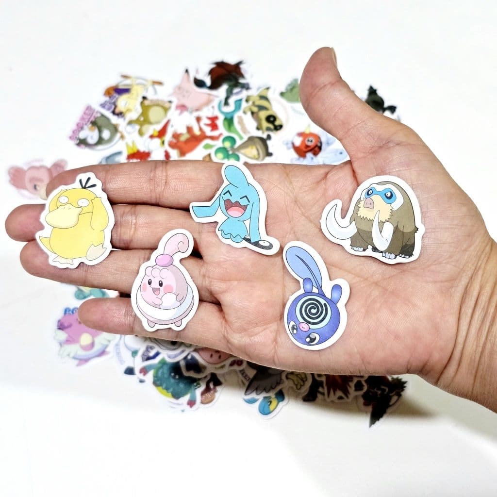 สติ๊กเกอร์ Pokemon โปเกมอน Pikachu ปิกาจู ชิ้นเล็กๆ น่ารักๆ รูปที่ 3