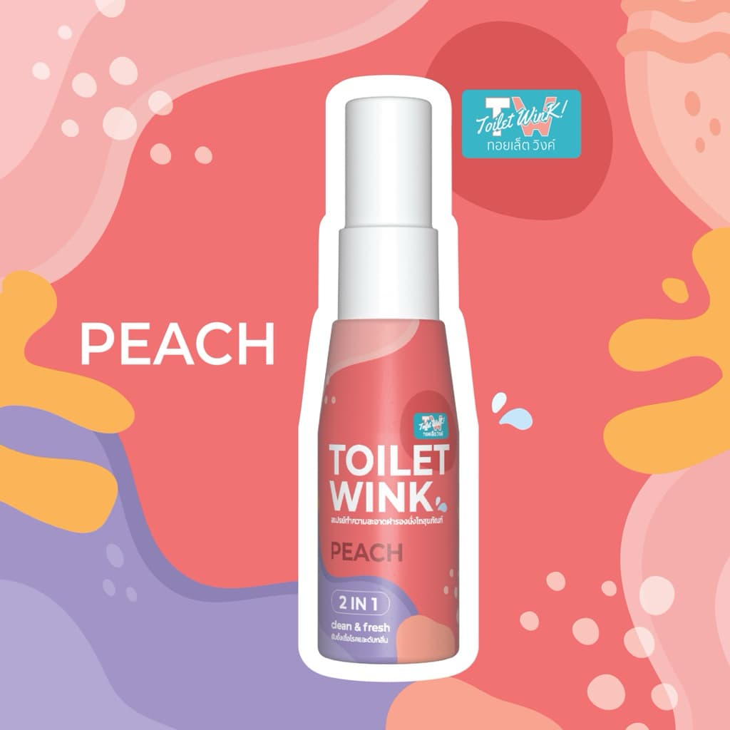 <ขายดี> น้ำยาเช็ดฝารองนั่งสุขภัณฑ์และดับกลิ่น - Toilet WinK รูปที่ 2