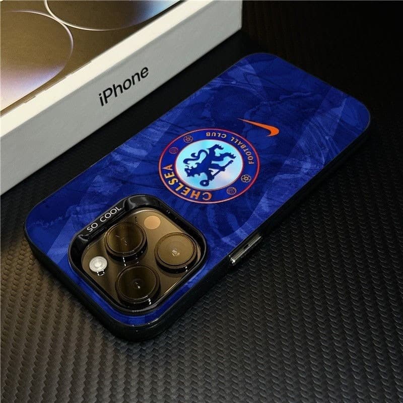 Chelsea Football Club 2025 เคสโทรศัพท์สําหรับ iPhone Premier League DAMAC พัดลม โลโก้สีน้ําเงินเข้มฟุตบอล IMD กีฬา shell รูปที่ 4