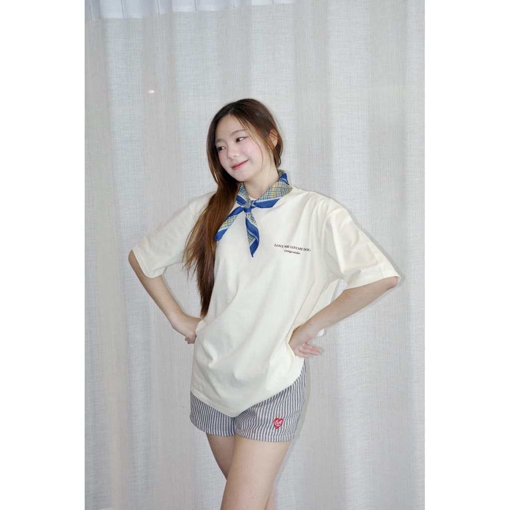 resign.studio - Oversize/Crop ลาย Love me love my dog รูปที่ 5