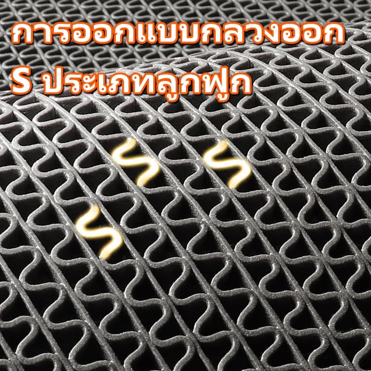 แผ่นกันลื่นในห้องน้ำ PVC ไม่ลื่นล้ม! 100x90cm 200x90cm หนา3.5mm/5.5mm ผ้ายางกันลื่น ห้องน้ำลื่น ทำความสะอาดง่าย แผ่นรองก รูปที่ 2
