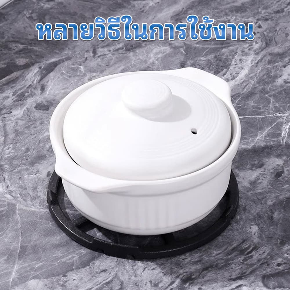 ขารองเตาแก๊ส ขาตั้งหม้อ ชั้นวางเสริมเตาแก๊ส ทนความร้อนสูง กันลื่น วางภาชนะขนาดเล็ก ใส่ได้หลายรุ่น ใช้ได้กับเตาทุกแบบ รูปที่ 5