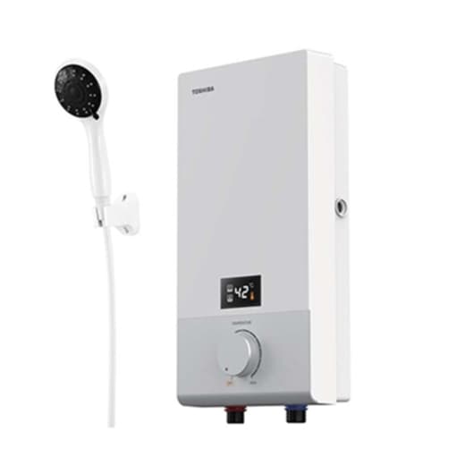 TOSHIBA เครื่องทำน้ำอุ่น 4,500 วัตต์ ระบบดิจิตอล รุ่น DSK45ES5KW สีขาว สีดำ รับประกัน 5 ปี รูปที่ 3