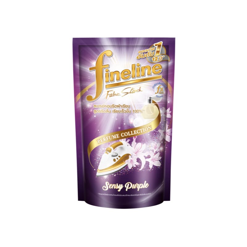 Fineline ไฟน์ไลน์รีดเรียบสีม่วง ขนาด 700 มล./ถุง กลิ่นเซนซี่เพอร์เพิล รูปที่ 2