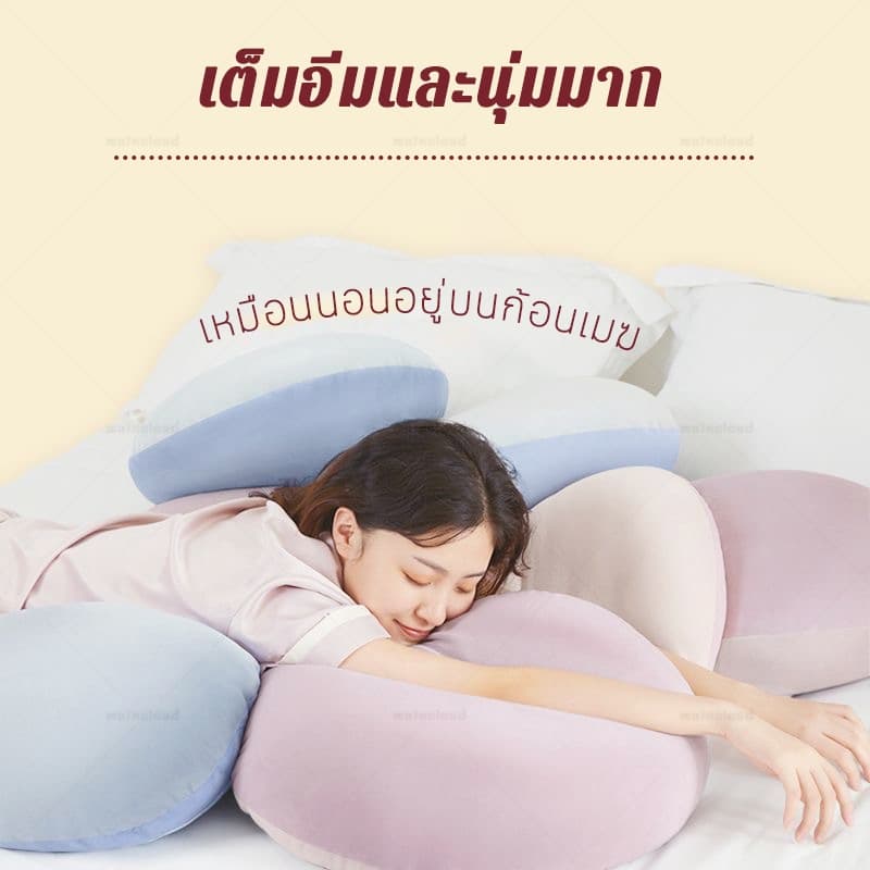 หมอนอิง หมอน หมอนรองเอว หมอนรองหลัง แบบนิ่ม Soft Multi Cushion หมอนรองหลัง หนานุ่มพิเศษ สําหรับรถยนต์ สํานักงาน รูปที่ 6