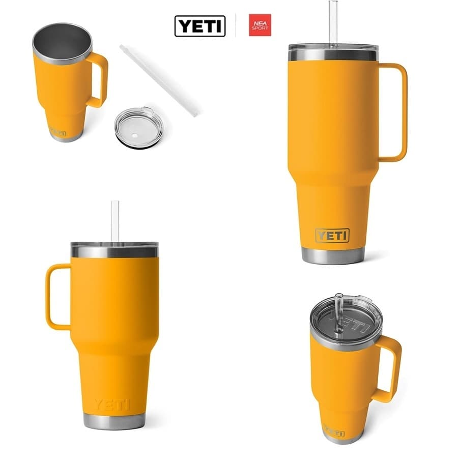 YETI RAMBLER 42 OZ MUG WITH STRAW LID ลิขสิทธิ์แท้ แก้วเก็ยความเย็น เยติ 42 ออนซ์ รูปที่ 5