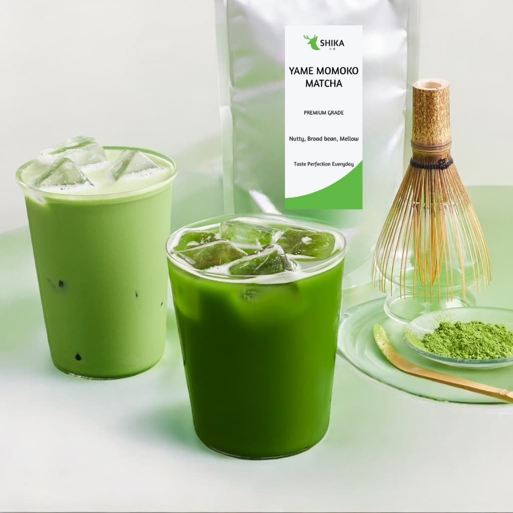 SHIKA MATCHA | YAME MOMOKO MATCHA ยาเมะ โมโมโกะ มัทฉะ เกรดพรีเมี่ยม ผงมัทฉะแท้ 100% รูปที่ 4