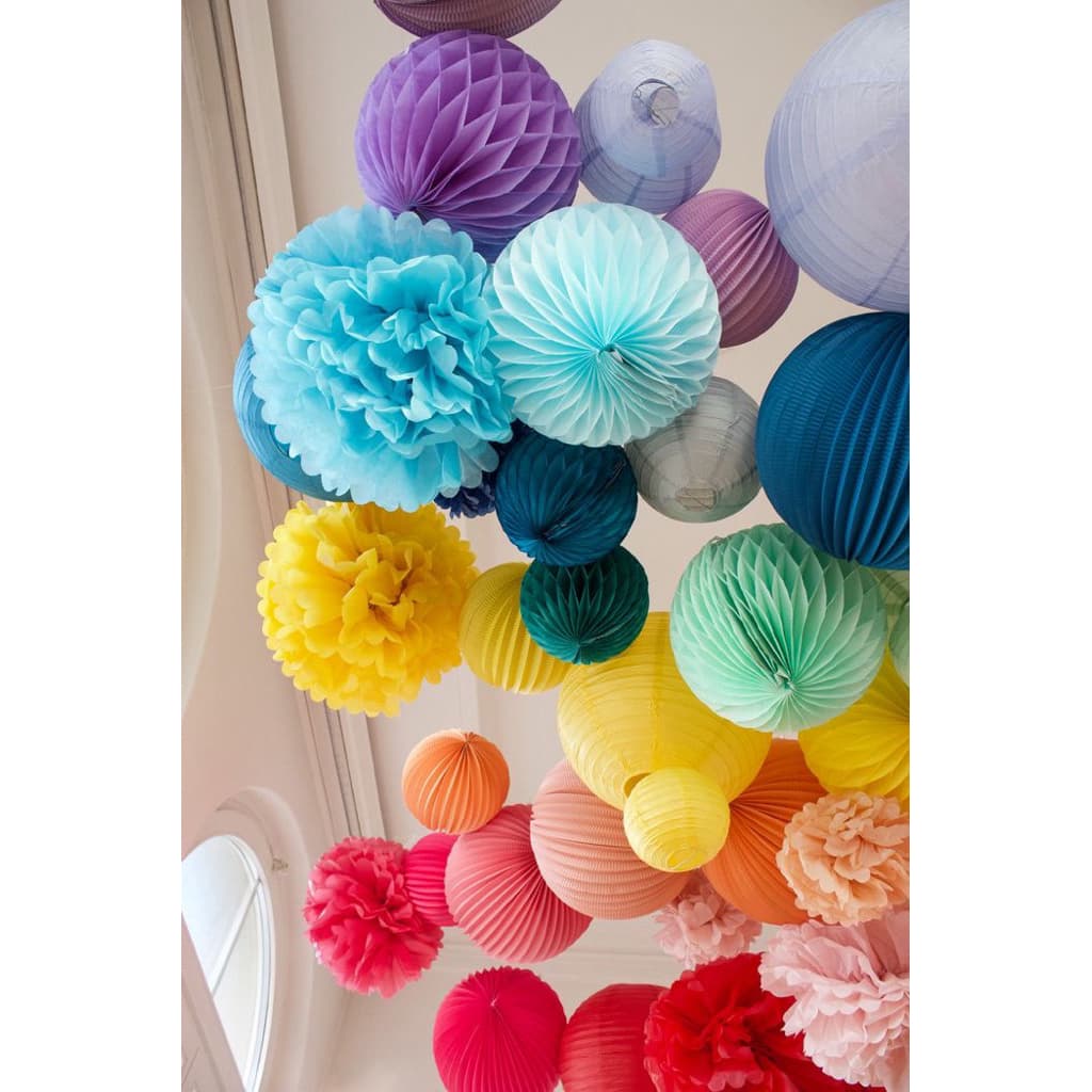 ดอกไม้กระดาษ ตกแต่ง งานรื่นเริง ดอกไม้ DIY รูปที่ 5