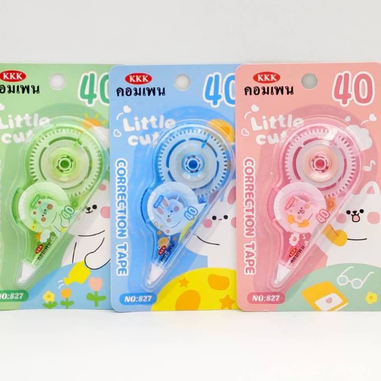 แพ็ค 12 ชิ้นสุ่มลาย KKK-KTS-SuperDเทปลบปากกา ลิควิดเทป ลายน่ารัก น่าใช้ ใช้ง่าย สะดวกสบาย ลื่นดี ไม่ติดขัด คละแบบ รูปที่ 5