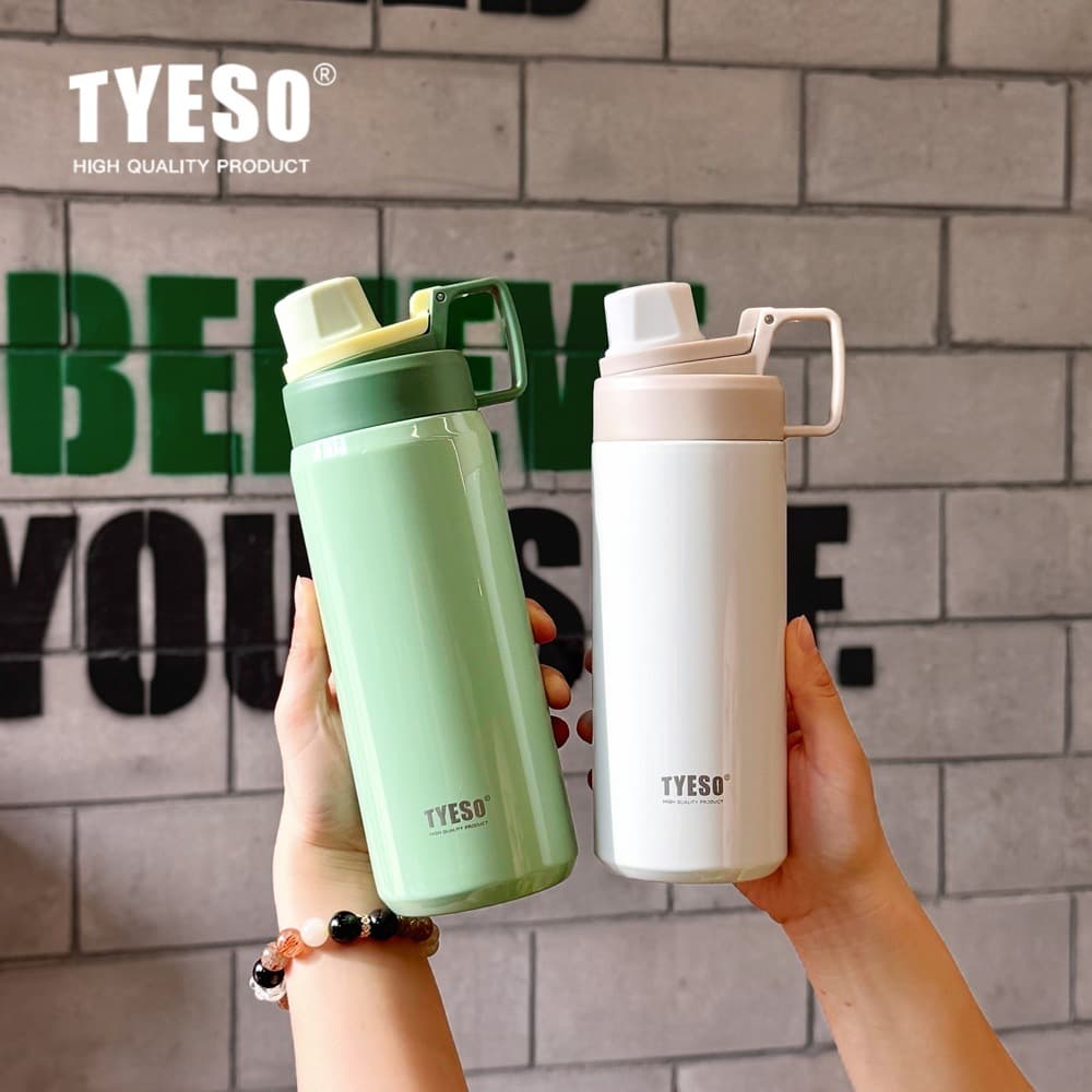 TYESO NEW CUPS 2025 ใหม่ ฉนวนสูญญากาศ 304 ขวดเก็บความเย็นและร้อน 600-900ML รูปที่ 1