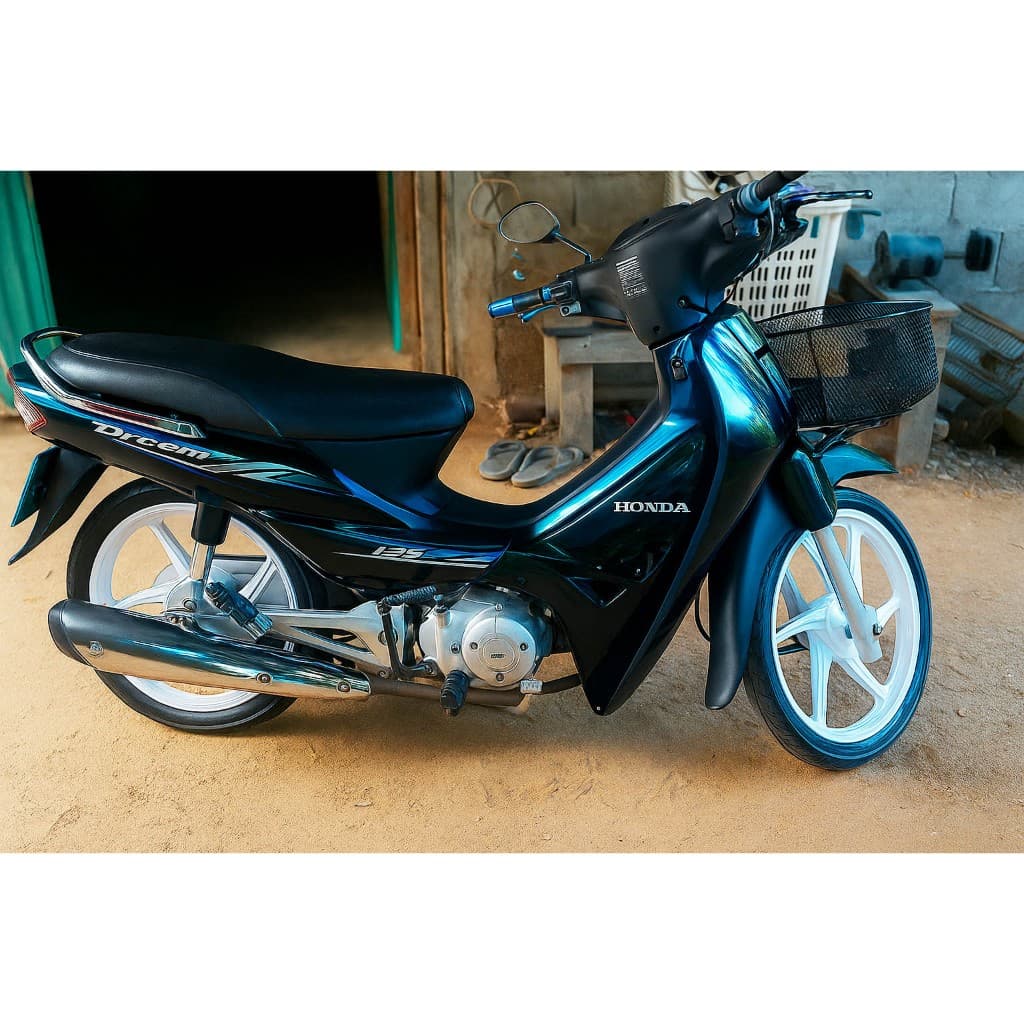 ล้อแม็กดรัมเบรคหน้า WAVE&DREAM ทุกรุ่น ล้อหลังเวฟ ดั้มเบรคwave125r ดั้มเบรคเวฟ100 พร้อมบูช+ลูกปืน 5ก้านลายเดิม รูปที่ 8