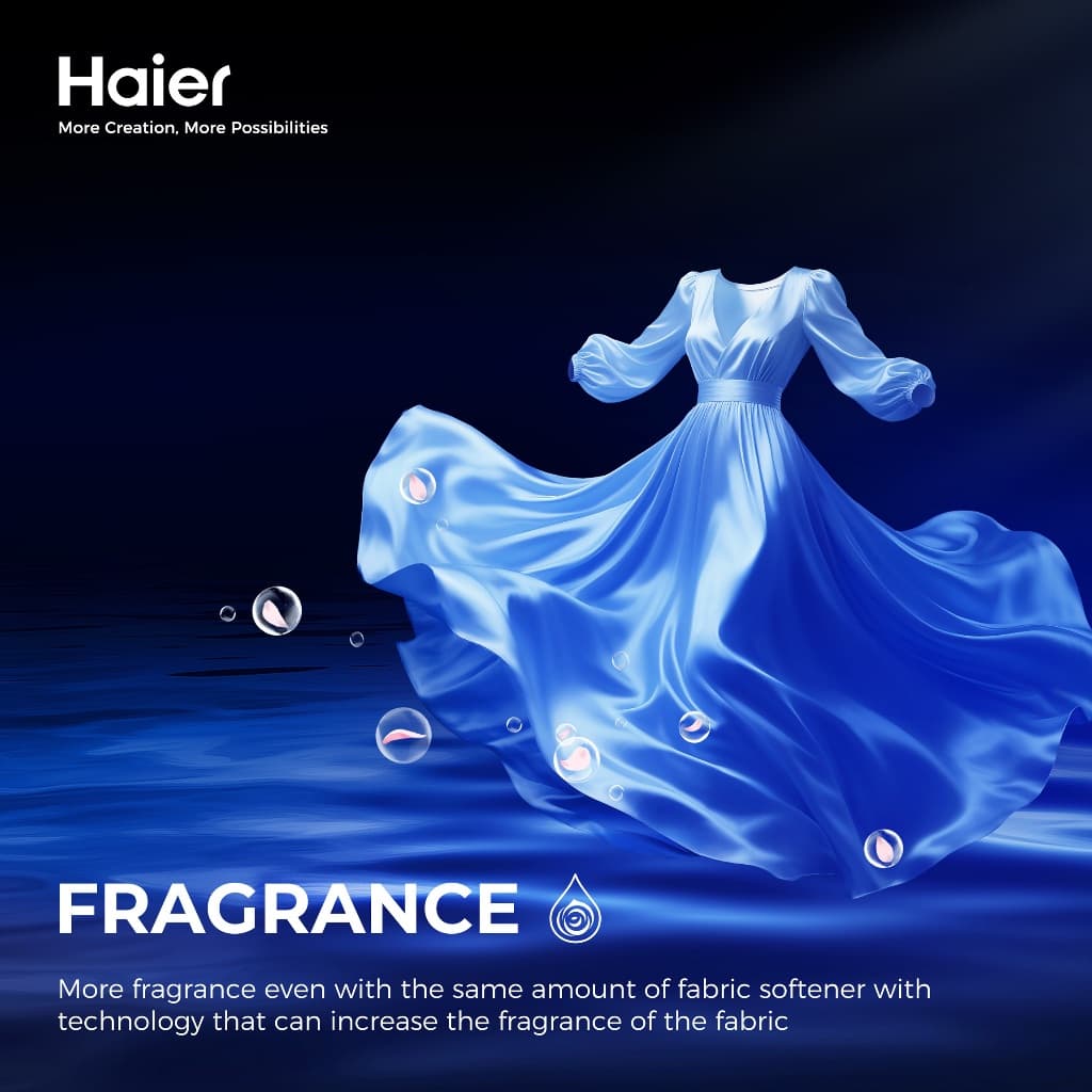 Haier เครื่องซักผ้าฝาบนอัตโนมัติ ความจุ 8 kg รุ่น HWM80-306S2 รูปที่ 5