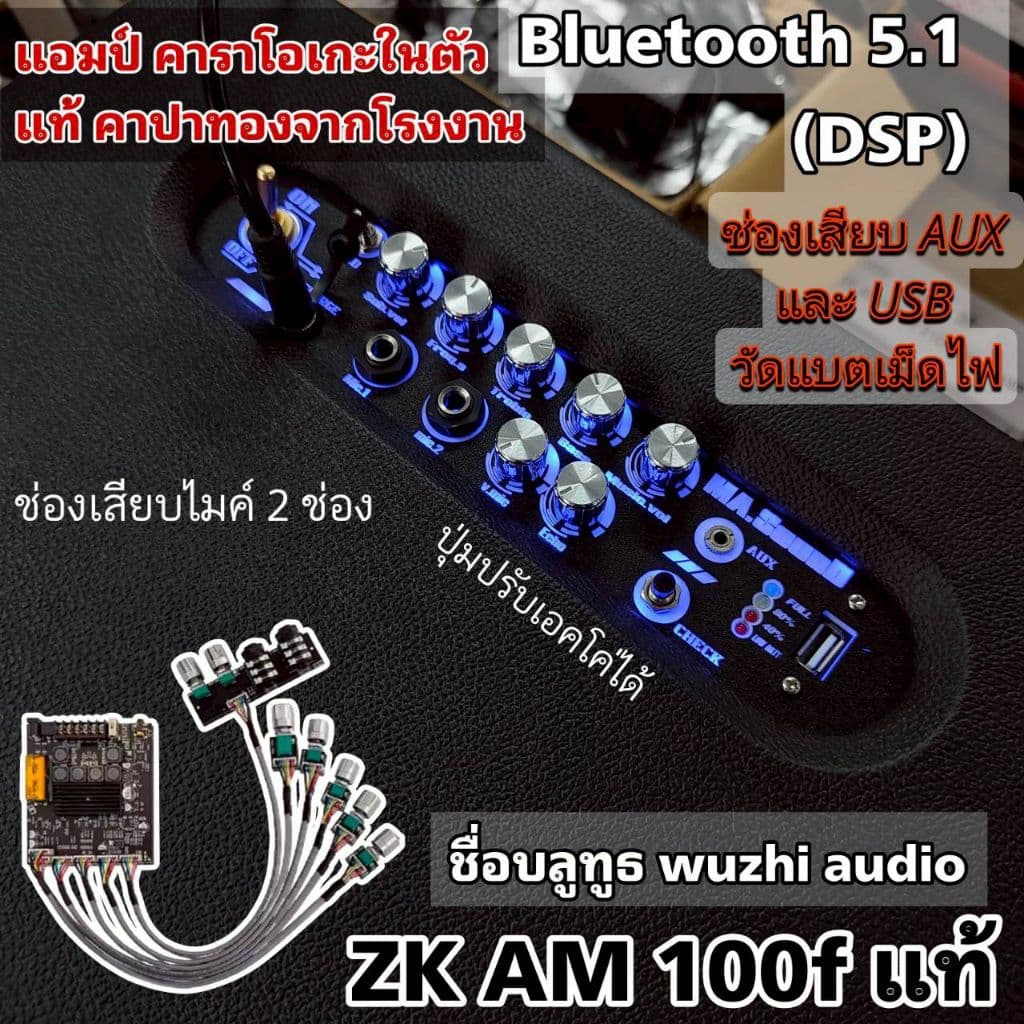 ลำโพงบลูทูธ DIY แบนพาส ซับ6.5นิ้ว คาราโกะแม่เหล็ก 2 ชั้นแบตในตัว เบสแน่นลอยๆกลาง3 นิ้วแอมป์ BT 21ชิฟ tpa3116d2 รูปที่ 9