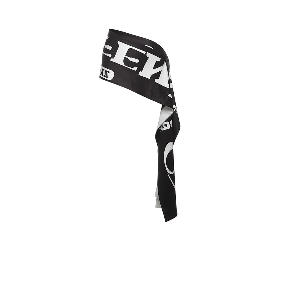 [Trendy contrasting letter decoration at waist]สตรีลมถนนตัวอักษรรูปแบบผ้าพันคอเข็มขัด รูปที่ 3