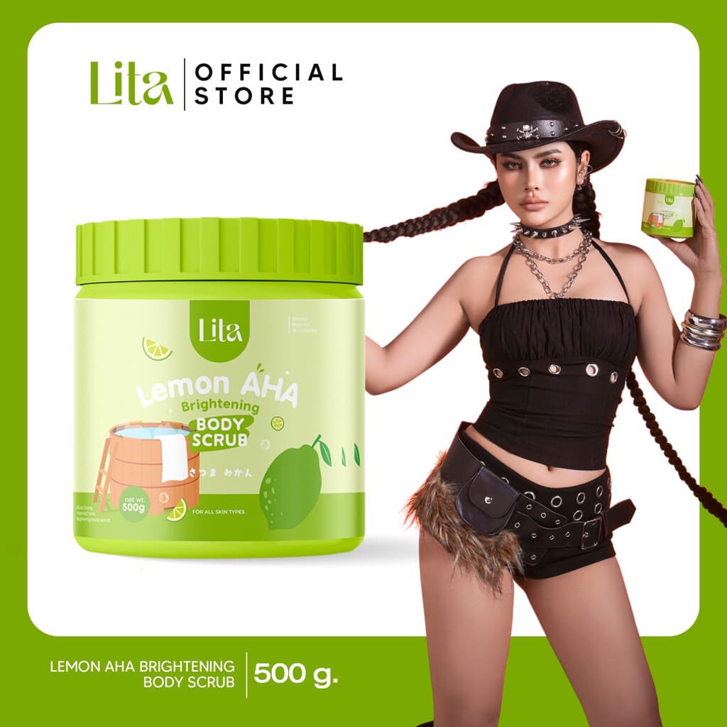 Lita สครับมะนาวAHA 1 กระปุก รูปที่ 2