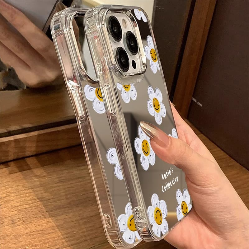 COD Case เคส iPhone 11 13 16 15 14 12 17 Pro Max เคสไอโฟน11 16promax Case ลายดอกไม้ กรณีโทรศัพท์มือถือชุบกระจก รูปที่ 8