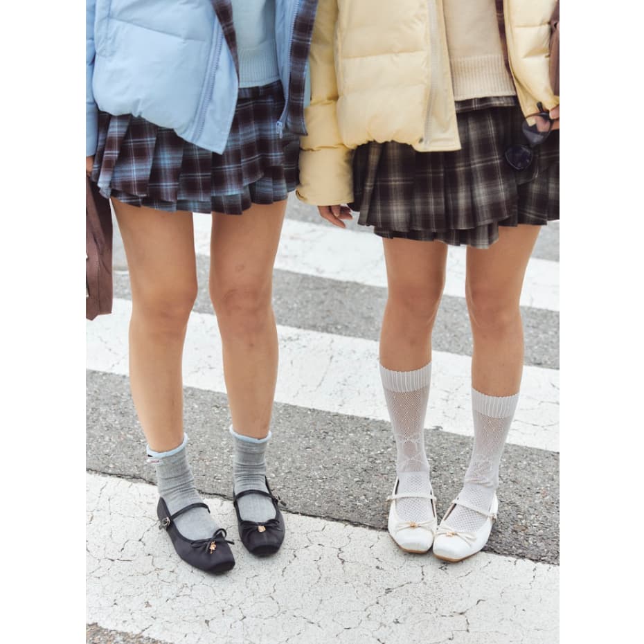 Minx รุ่น Locket jane รองเท้า Maryjane ผ้าซาติน แต่งโบว์ ประดับชาร์ม heart locket / minxshoes รูปที่ 3