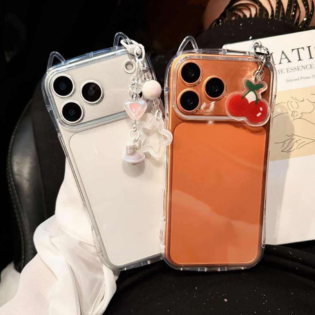 case 17promax เคสใสหูเเมว เคสนิ่ม สำหรับ ไอโฟน 17 pro max 17pro 17promax 17air for iphone17/pro/max รูปที่ 1