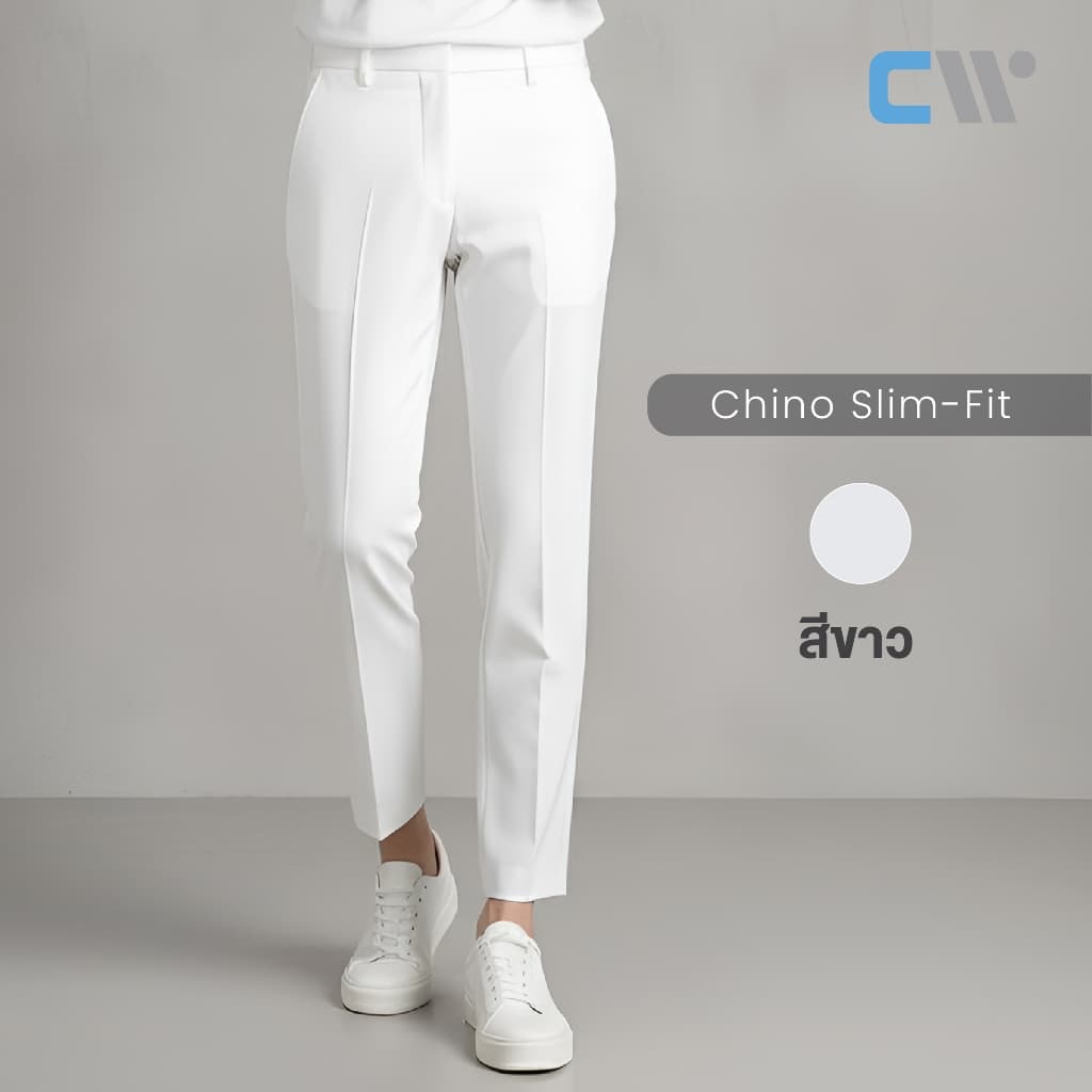 CW Chino Slim-Fit | กางเกงขาเต่อ 5 ส่วน สไตล์เกาหลี 7 สี – เท่ คล่องตัว นุ่มสบายทุกวัน รูปที่ 9