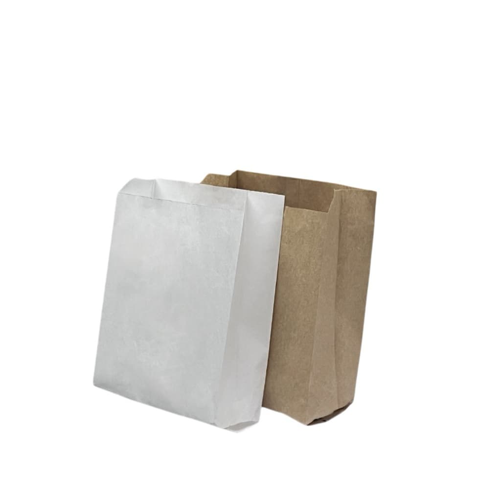 ถุงกระดาษ ถุงขนม ถุงเบเกอรี่ ขยายข้าง สีน้ำตาล/ขาว ขนาด 14x20.5x6ซม. รูปที่ 6