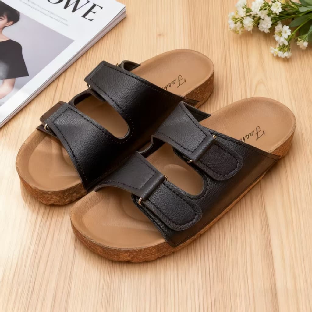 CozyWalk รองเท้าแตะคู่รัก สายคู่ ปรับขนาดได้ พื้นนุ่ม เดินสบาย ใส่ได้ทั้งชายหญิง สไตล์มินิมอล จากไทย รูปที่ 3