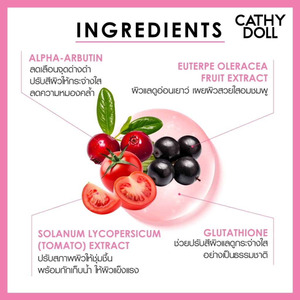Cathy Doll แอลกลูต้าไธโอนชาวเวอร์บอดี้สครับ 400ml รูปที่ 4