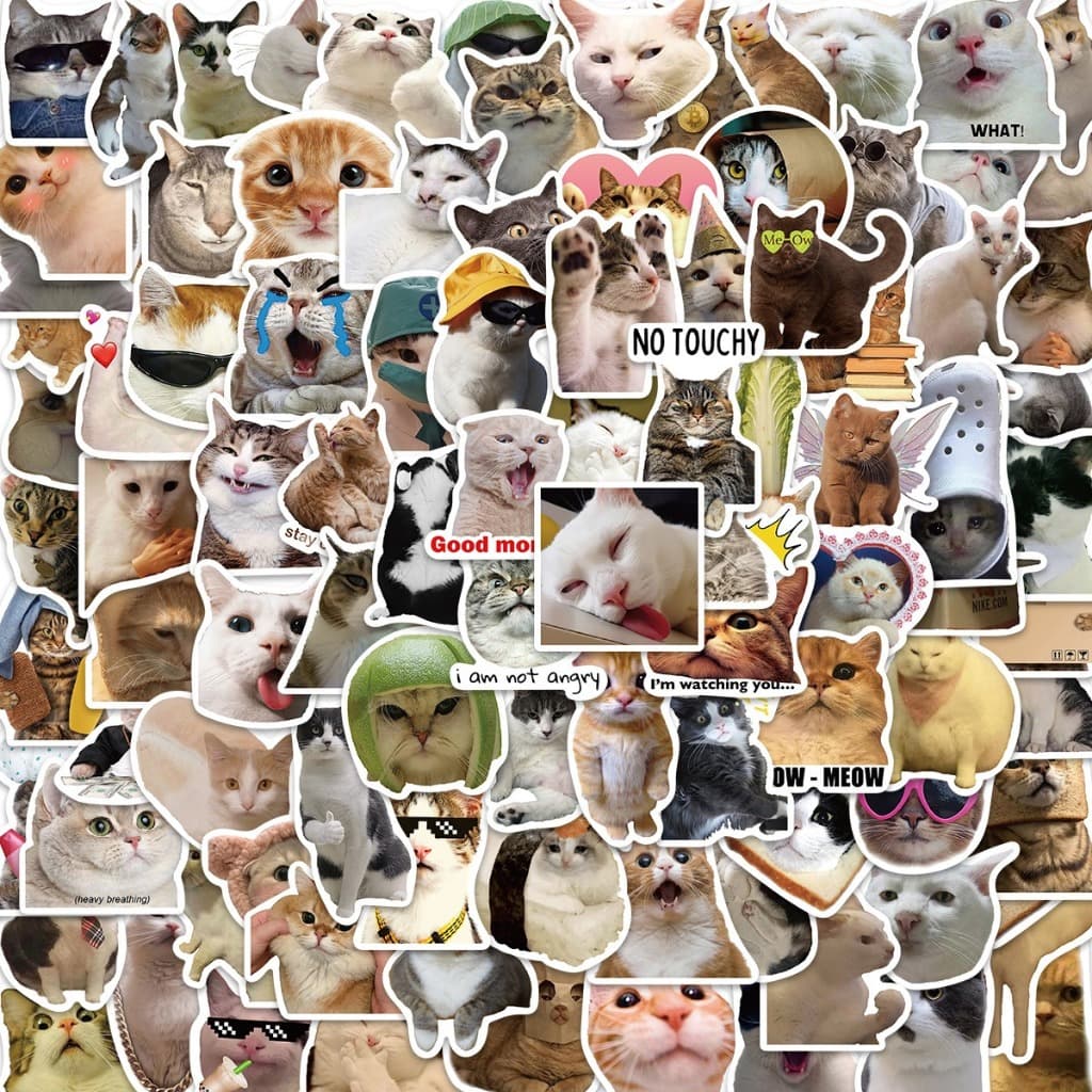 จัดส่งจากประเทศไทยstickerแมวน่ารัก สติกเกอร์ กันน้ํา สติกเกอร์สําหรับกระเป๋าเดินทางเคสโทรศัพท์แล็ปท็อปโน้ตบุ๊ รูปที่ 1