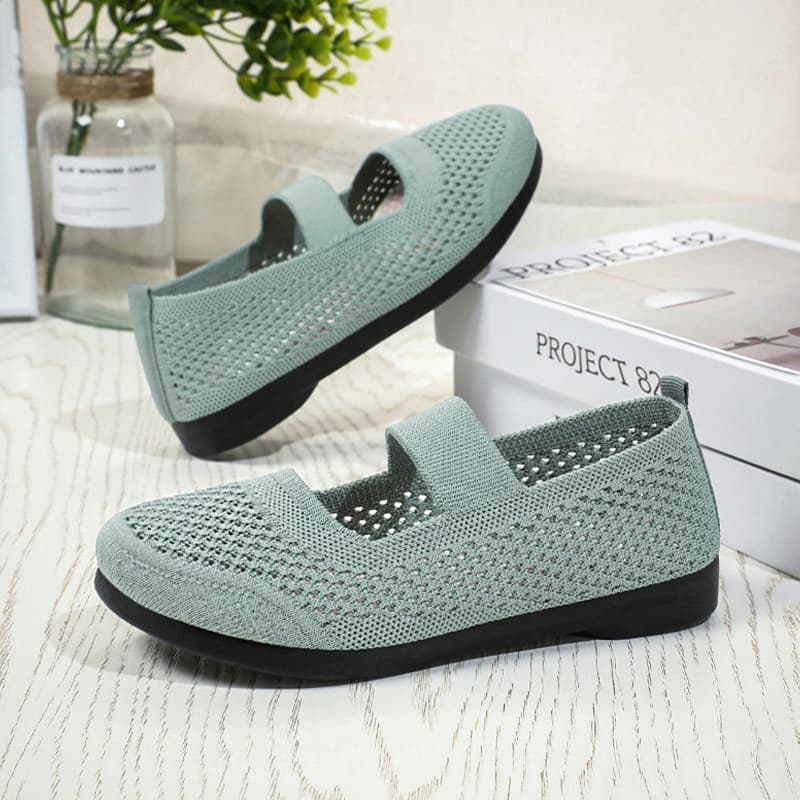 LGShoes รองเท้าลำลองผู้หญิง ส่งตรงจากประเทศไทย น้ำหนักเบา สวมใส่สบาย ไม่ลื่น ส่วนบนตาข่ายระบายอากาศได้ดี ดีไซน์เรียบง่าย รูปที่ 7