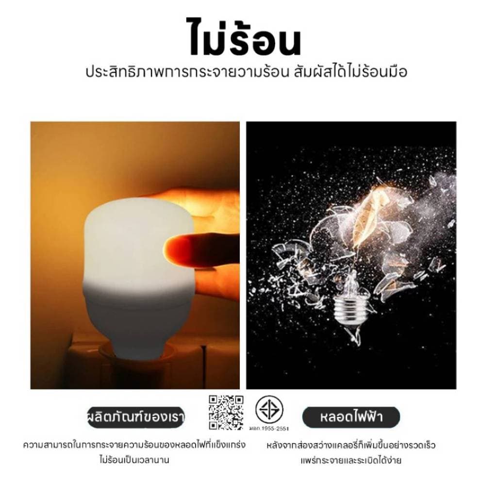 HS-45W-125WหลอดไฟLED 45W 55W 65W 85W 125W มี2เเสงให้เลือก หลอดไฟประหยัดพลังงาน ใส่กับขั้วหลอดไฟ E27 สินค้าดีมีคุณภาพ รูปที่ 6