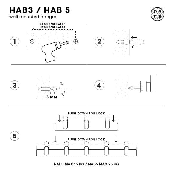 Pana Objects HAB : wall hanger ที่แขวนติดผนังเอนกประสงค์ รูปที่ 9