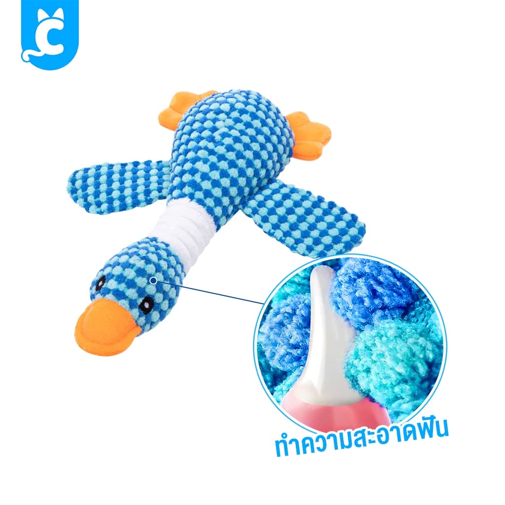 CleverPet ของเล่นสุนัข Sophie The Duck บีบมีเสียง ตุ๊กตาเป็ด หมา Dog Toy รูปที่ 4
