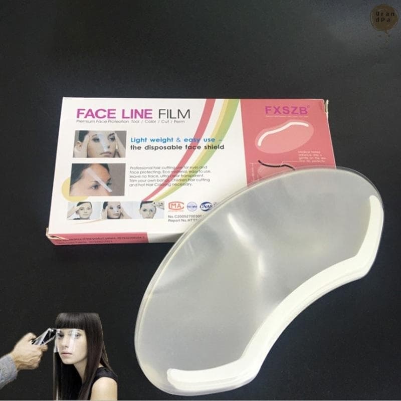 แผ่นใสโปร่งใส ป้องกันหน้าผาก + หน้ากากปิดตา สําหรับย้อมสีผม 50 ชิ้น กันฝุ่นน้ำมัน รูปที่ 5