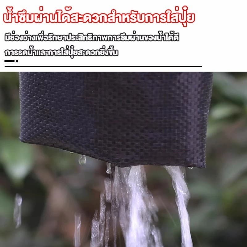 พลาสติกคลุมดิน ผ้าคลุมหญ้า พลาสติกคลุมวัชพืช กำจัดวัชพืช ผ้าคลุมวัชพืช พลาสติกเกรดส่งออก ผสมUV ฆ่าหญ้า 3×100 รูปที่ 6