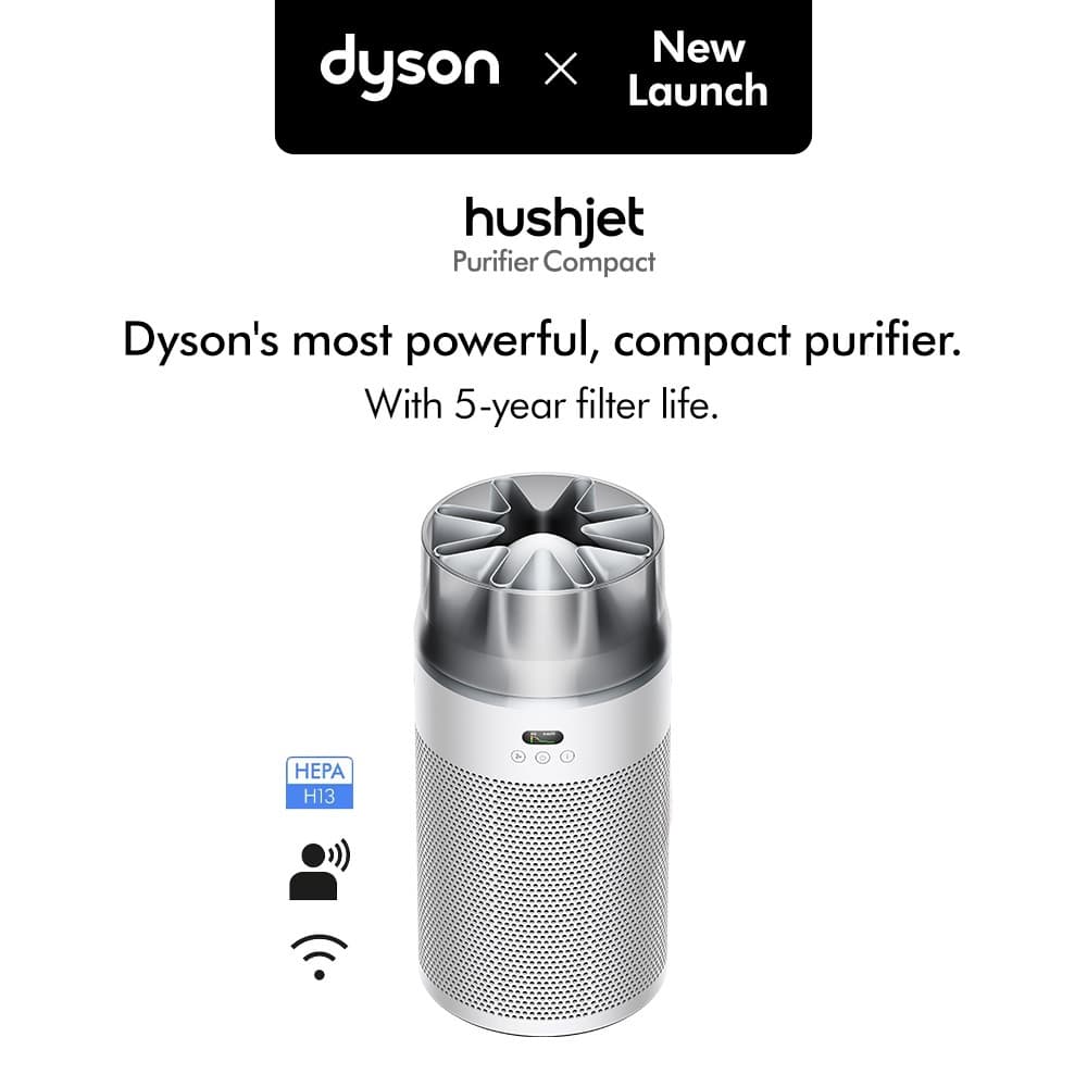 Dyson HushJet ™ Purifier Compact เครื่องฟอกอากาศ ไดสัน สีขาว รูปที่ 1