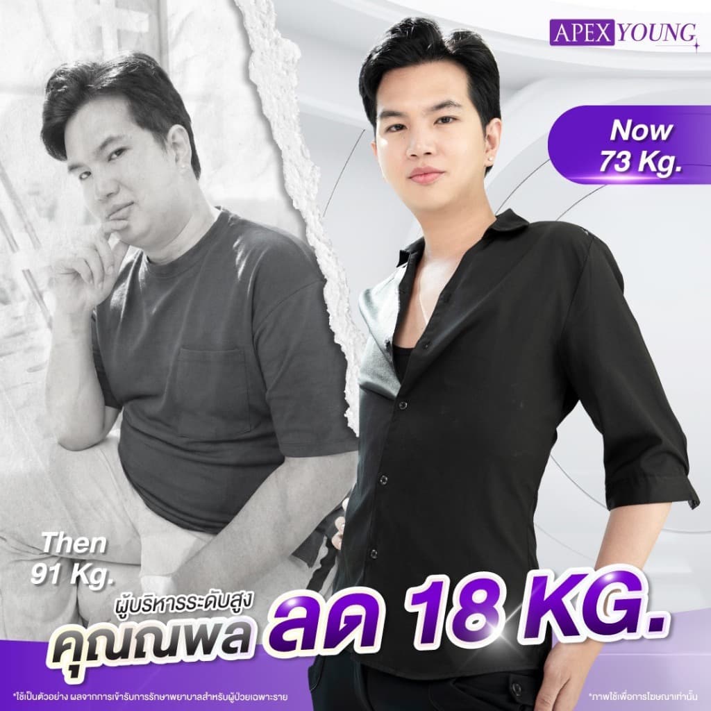 APEX โปรแกรมเร่งเผาพลาญ 1 Week 1 Kilo ปากกาลดได้ทุกวีค ควบคุมน้ำหนักโดยแพทย์ APEX รูปที่ 5