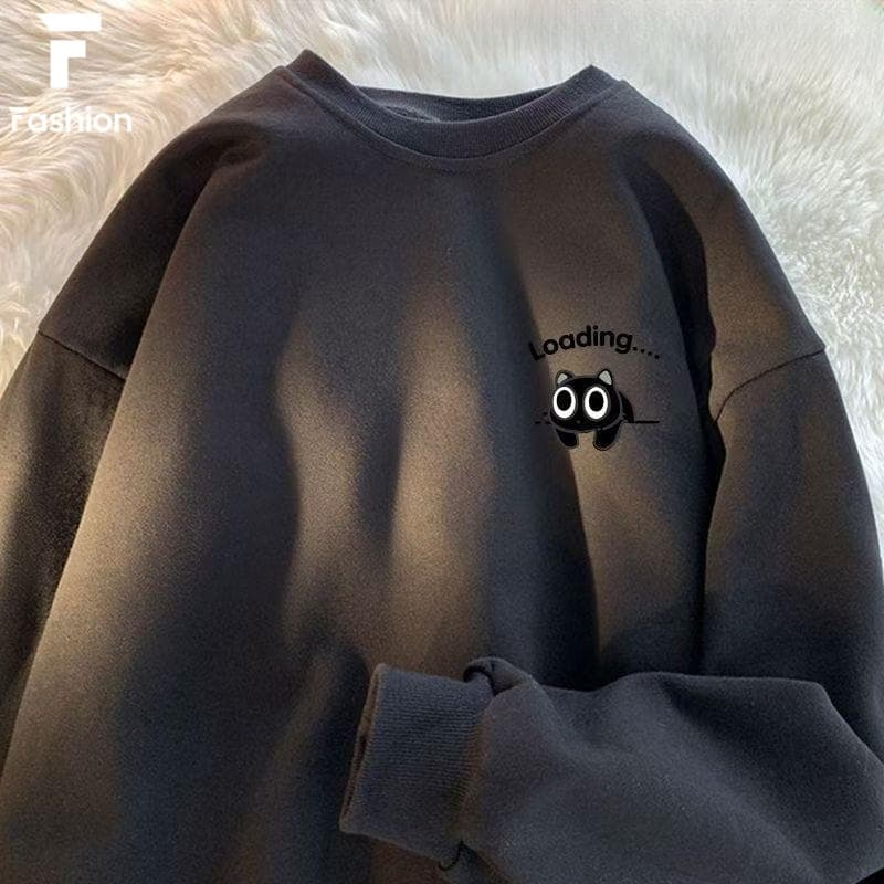 ฮิตมาก! เสื้อกันหนาวคอกลม Unisex สำหรับผู้ชายและผู้หญิง เนื้อผ้าดี ไม่ลีบ ไม่ย้วย กันหนาวได้พอเหมาะ รูปที่ 3