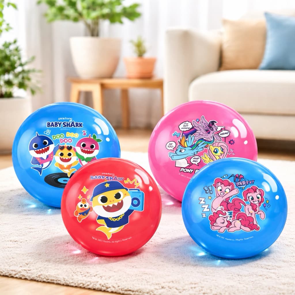 ลูกบอล 9 นิ้ว ลายลิขสิทธิ์แท้ ของเล่นกลางแจ้ง สีสันสวยงาม เสริมสร้างจินตนาการของคุณหนูให้ดียิ่งขึ้น รูปที่ 4