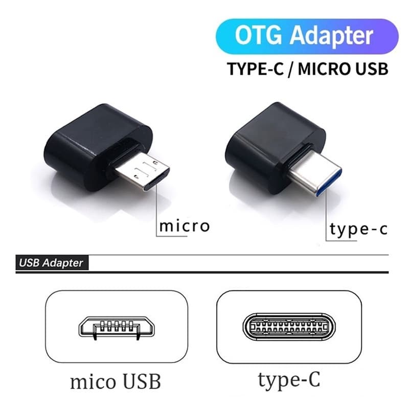 อะแดปเตอร์ OTG Micro USB สําหรับโทรศัพท์ Android Type C Male To USB Female รูปที่ 6