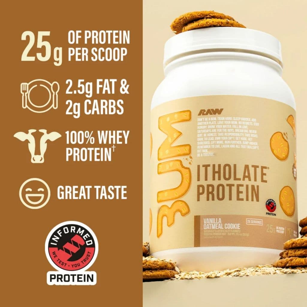 RAW Nutrition CBUM Itholate Protein 2 LBS, CBUM, Whey Protein, RAW เพิ่มพลังงาน รูปที่ 5