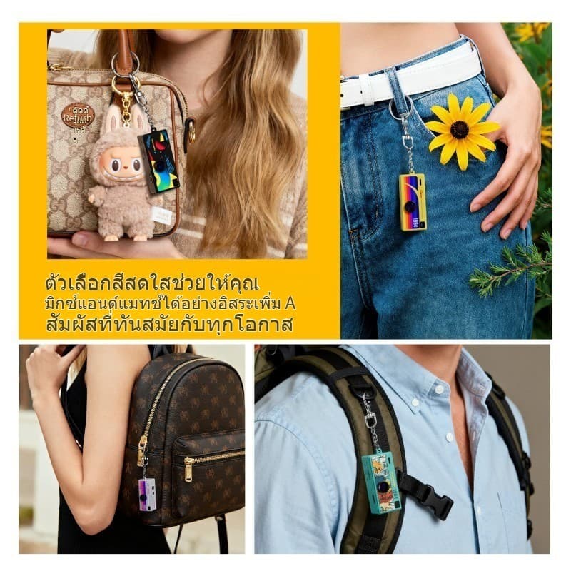 กล้อง Mini Keychain Camera 4K HD กล้องดิจิตอล Thumb กล้องวิดีโอ การบันทึกวิดีโอ Retro กล้องแอคชั่น Pocket Cameras Gifts รูปที่ 8