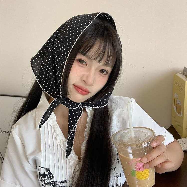 ที่คาดผมทรงสามเหลี่ยม ลายเสือดาว เครื่องประดับผมแฟชั่น ลายดอกไม้ ผ้าถัก ดีไซน์แบบผูกเชือก มีหลายสไตล์ให้เลือก รูปที่ 7
