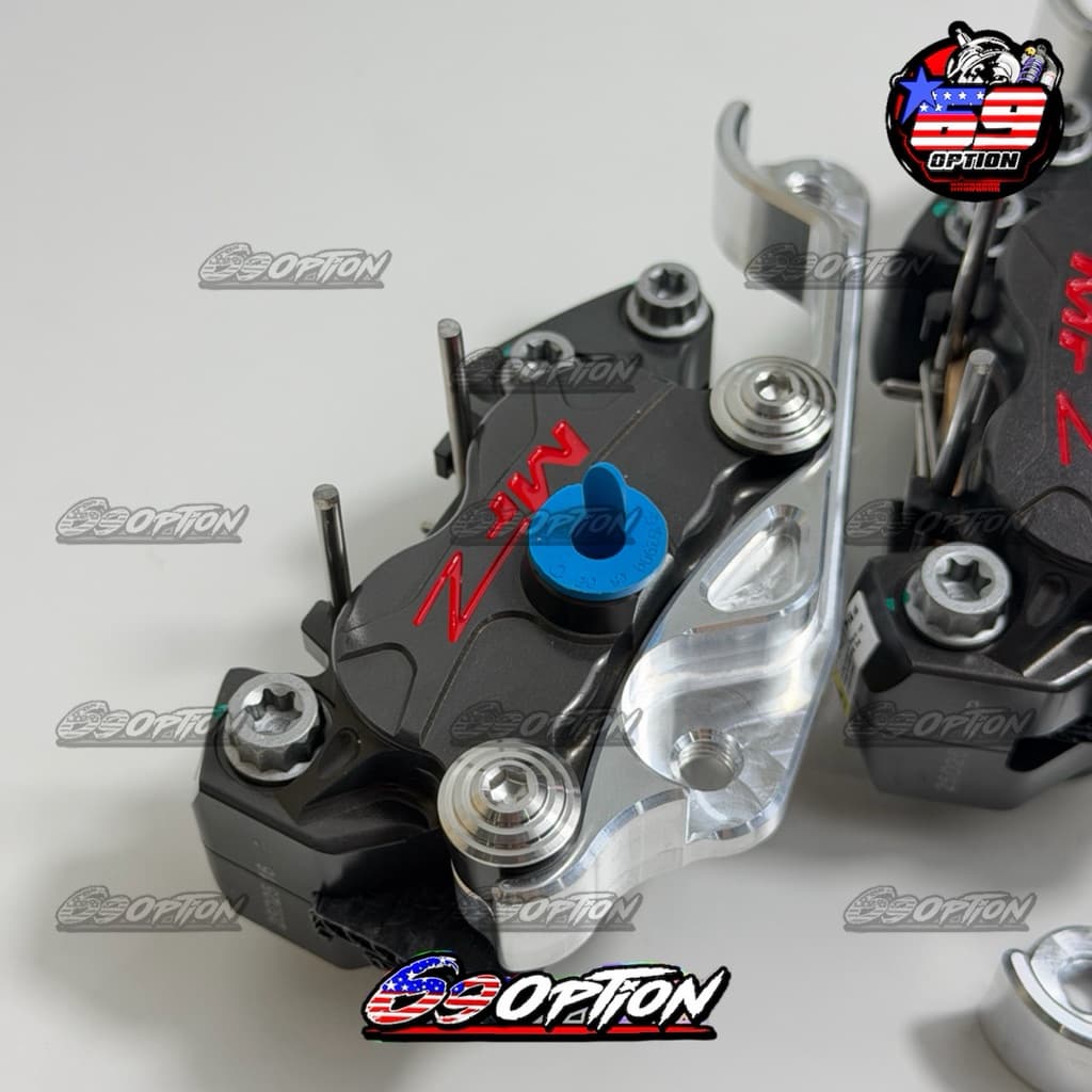 ขาจับปั้มแมลงสาป MFZ Brembo ของเวฟ125iบังลม ขนาดจาน200/220มิล งานกลึงมือเข้ารูปทุกจุด รูปที่ 4