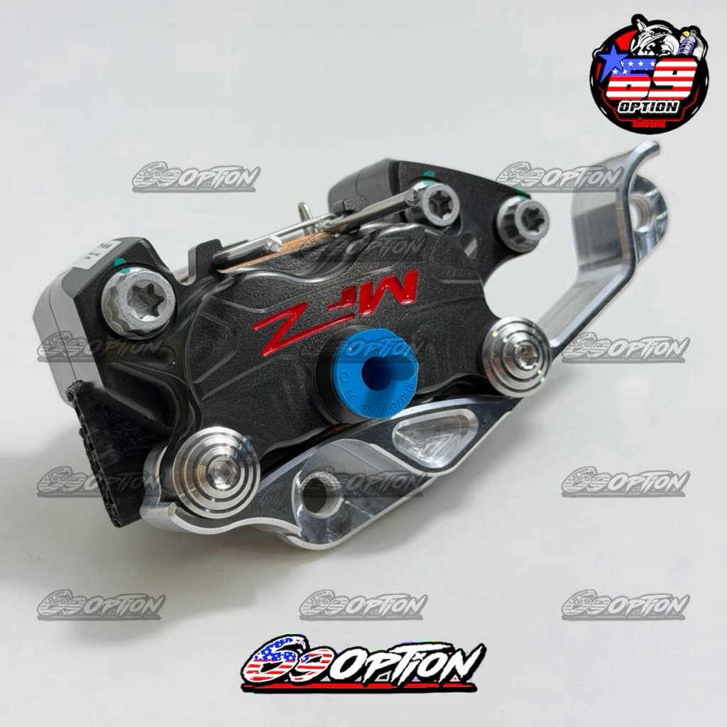 ขาจับปั้มแมลงสาป MFZ Brembo ของเวฟ125iบังลม ขนาดจาน200/220มิล งานกลึงมือเข้ารูปทุกจุด รูปที่ 6