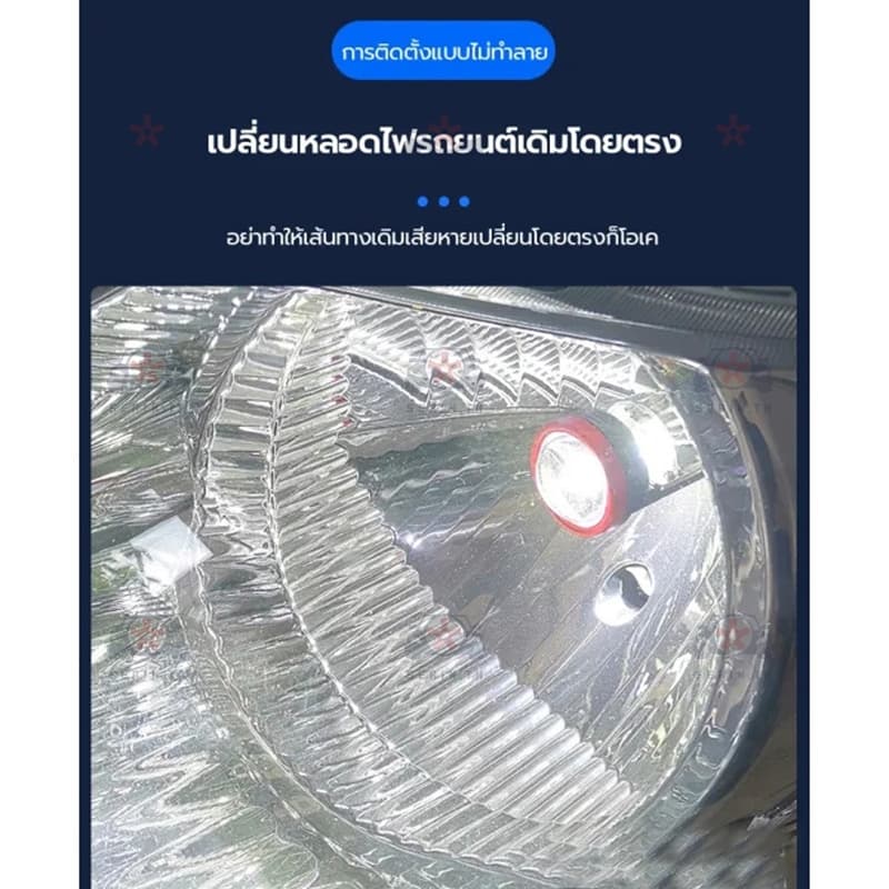ไฟหน้า Y24 Y22 โฉมปี2026 ปรับเอียงคัตออฟได้ สเปคดีกว่า Y20Hขั้วH4 คัตออฟพวงมาลัยขวา RHD รูปที่ 6