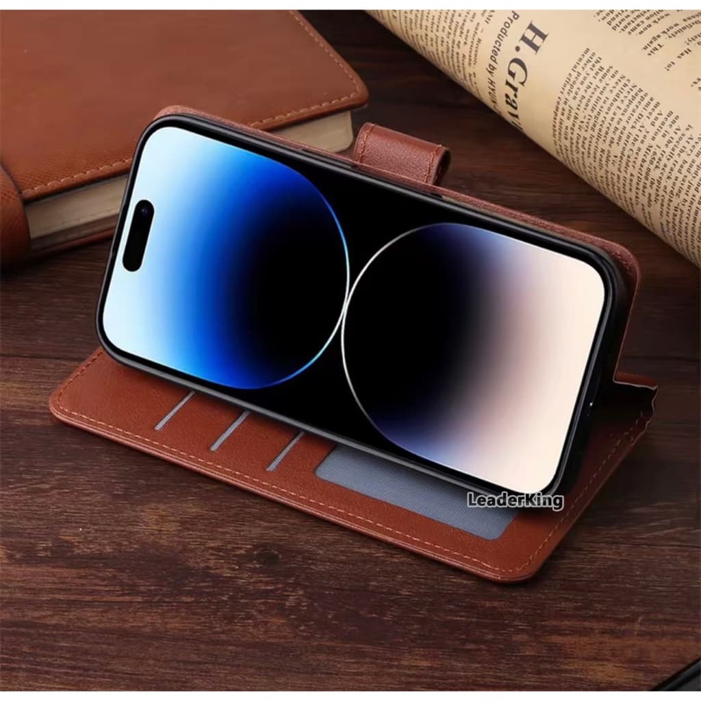 เคสฝาพับ ล็อค แถมสาย สำหรับ Redmi Note13 Note13Pro / Poco M6Pro Note14Pro / Poco X7 Note15Pro / M8Pro เคสมีแม่เหล็ก Boss รูปที่ 3