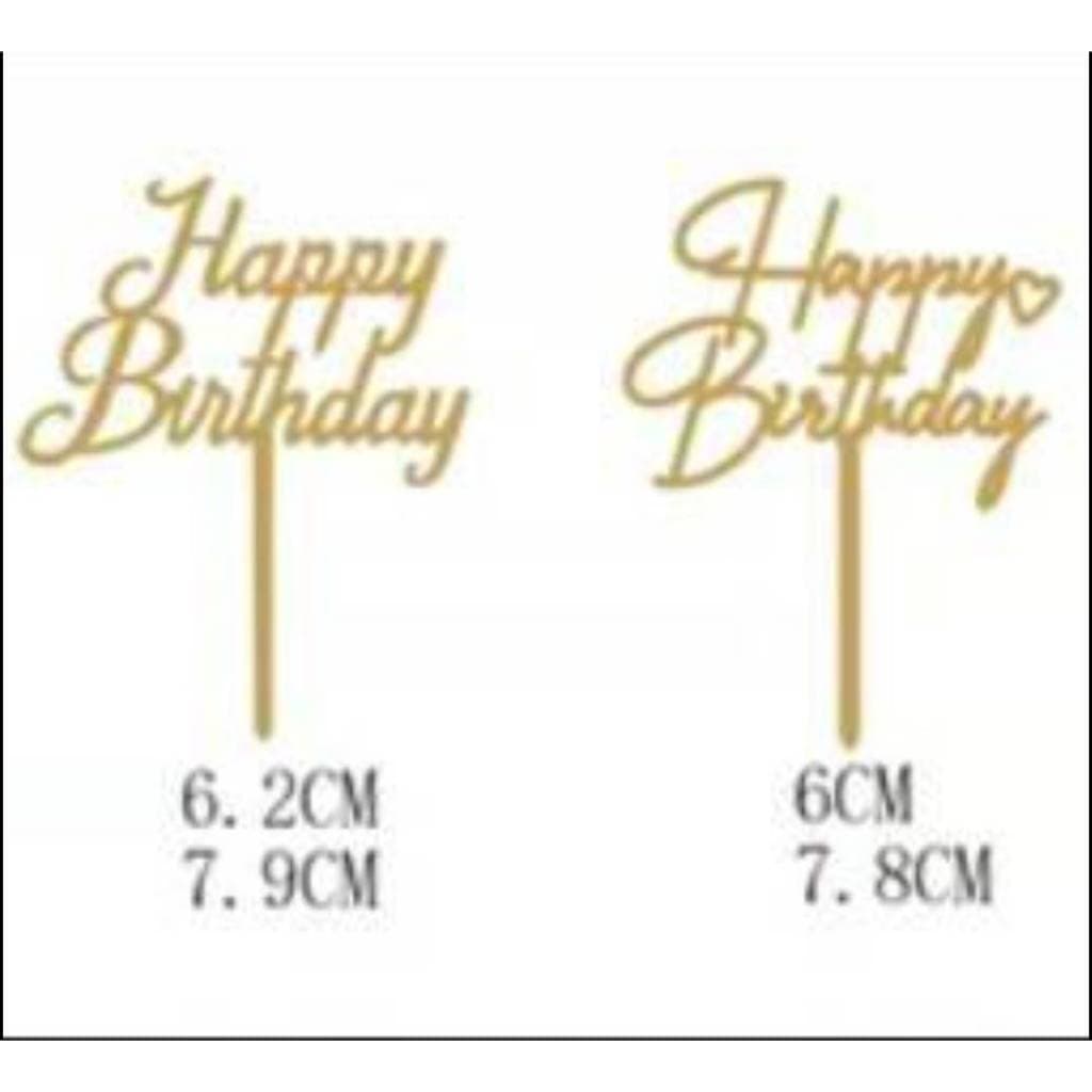 ป้าย Happy birthday ขนาดเล็ก แพค10ชิ้น ลอกฟิล์มออกก่อนใช้งาน รูปที่ 8