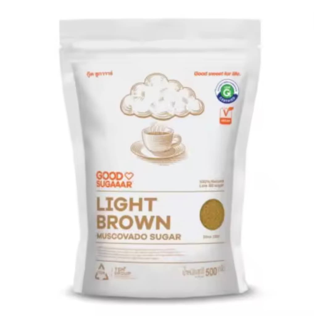 Good Sugaaar Dark Brown/Light Brown Muscovado 500g/Muscovado Superball400g น้ำตาลทรายแดง ไลท์/ดาร์ก บราวน์ มัสโควาโด รูปที่ 2