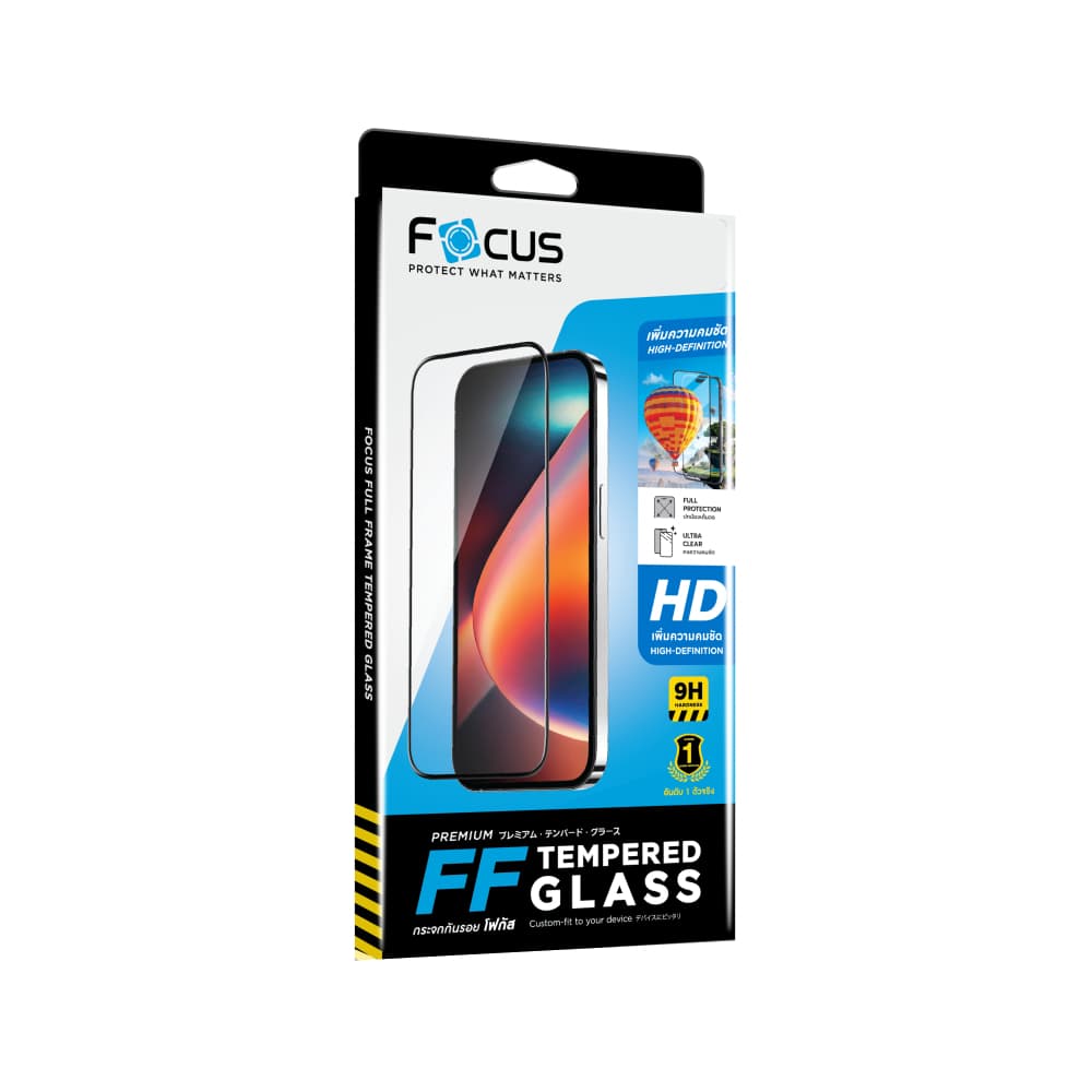 ฟิล์มกันรอย Focus สำหรับ iPhone 12/12 Pro/12 Pro Max/13/14/15/16/17/Air/17 Pro/17 Pro Max Full Frame Black by Studio7 รูปที่ 4