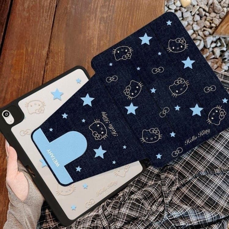 จัดส่งทันทีเคสไอแพด การหมุน 360 องศา Hellokitty Air8 11 Gen9 Air7/6 13 Star เคสiPad Gen6 Air5 รูปที่ 1
